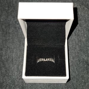 Pandora Wheat Grains Wishbone Ring Size 6